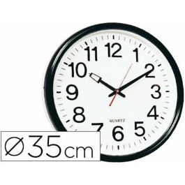 Reloj de Pared Q-Connect KF15592 Negro Ø 34 cm Plástico Moderno Precio: 23.59000028. SKU: B13QRNN9J6