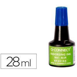 Tinta de recarga Q-Connect KF25103 Azul 28 ml