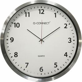 Reloj de Pared Q-Connect KF11216 Blanco Ø 50 cm Plástico Metal/Plástico