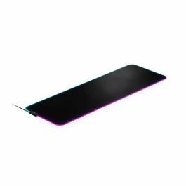 Alfombrilla de Ratón SteelSeries QcK Prism Cloth XL Gaming Negro 90 x 30 cm LED RGB Multicolor