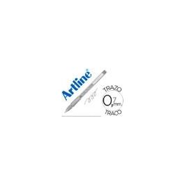 Boligrafo Artline 1900 Softline Tinta Aceite Metalico Plata 12 unidades