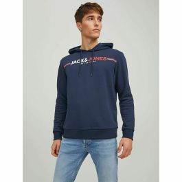 Sudadera con Capucha Hombre Jack & Jones JCOFREDERICK Azul marino