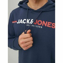 Sudadera con Capucha Hombre Jack & Jones JCOFREDERICK Azul marino