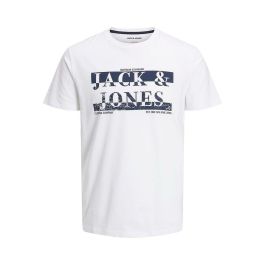 Camiseta de Manga Corta Hombre JJNEW AIDEN TEE SS CREW Jack & Jones 12222882 Blanco