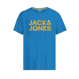 Camiseta de Manga Corta Hombre JJNEON POP TEE SS CREW Jack & Jones 12221930 Azul Precio: 11.94999993. SKU: S2023414