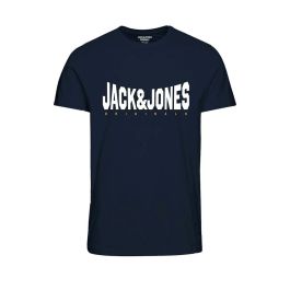 Camiseta de Manga Corta Hombre Jack & Jones JORMARQUE TEE SS 12232652 Azul marino