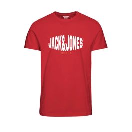 Camiseta de Manga Corta Hombre Jack & Jones JORMARQUE TEE SS 12232652 Rojo