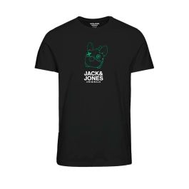 Camiseta de Manga Corta Hombre Jack & Jones TEE SS CREW NECK FST 12232653 Negro Precio: 15.949999779999999. SKU: S2024562