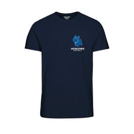 Camiseta de Manga Corta Hombre Jack & Jones TEE SS CREW NECK FST 12232653 Azul marino