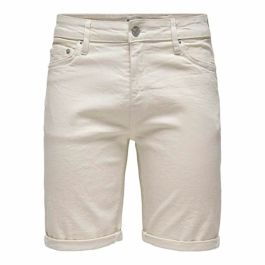 Pantalones Cortos de Hombre Only & Sons Onsply 9296 Ecru Beige