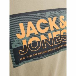Camiseta de Manga Corta Hombre Jack & Jones logan Gris Hombre