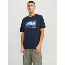 Camiseta de Manga Corta Hombre Jack & Jones logan Azul Hombre