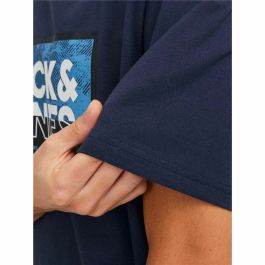 Camiseta de Manga Corta Hombre Jack & Jones logan Azul Hombre