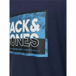 Camiseta de Manga Corta Hombre Jack & Jones logan Azul Hombre