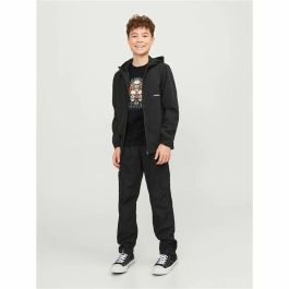 Camiseta de Manga Corta Infantil Jack & Jones Jorheavens Negro