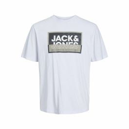 Camiseta de Manga Corta Infantil Jack & Jones logan Blanco