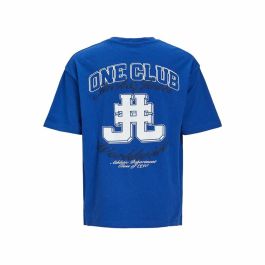 Camiseta de Manga Corta Infantil Jack & Jones Jorcole Back Print Azul oscuro