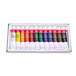 Pintura Acrilica Artist Caja Carton De 12 Colores Surtidos Tubo De 12 mL