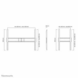 Soporte TV Neomounts LFD-W1500 60-100" 150 kg