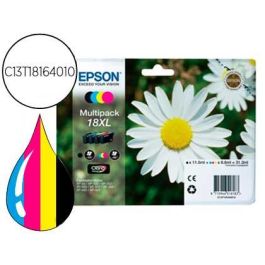 Ink-Jet Epson Multipack 18XL Negro Amarillo Cian Y Magenta Xp-102 Xp-205 Xp-305 Xp-405 Capacidad 470 Pag