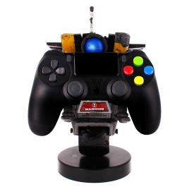 EXQUISITE GAMING Soporte Sujeción Figura Claptrap Borderlands Cable Guy 21cm para Mandos y Móviles