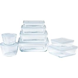 Pyrex AUC1689343476901 Juego 8 Recipientes para Alimentos Vidrio Rectangular Cook & Freeze Tapa Congelador Precio: 114.88999973. SKU: B15SKQVWC3