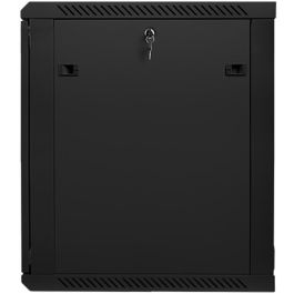 Lanberg WF01-6615-10B Armario Montaje en Pared 15U 600x600x774 mm Autoensamblaje, Negro, IP20, Máx. 60kg