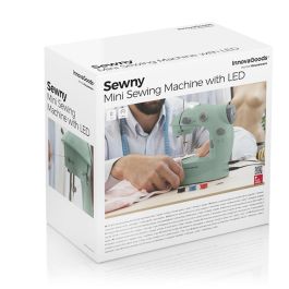 Mini Máquina de Coser Portátil con LED, Cortahílos y Accesorios Sewny InnovaGoods