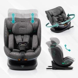 Babyauto Silla de Coche Xperta Black Line 0-36 kg I-Size ISOFIX Giratoria 360 ECE R129
