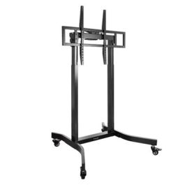 Tooq LUX Soporte de Suelo Motorizado con Ruedas FSM02-B para Pantallas 55"-100", Regulación Eléctrica de Altura, Negro