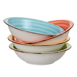 Plato Hondo Azul Stoneware Cocina 21 X 21 cm