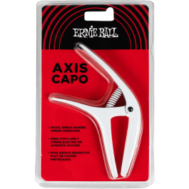 Ernieball Cejilla Axis Dual Radius para Guitarra Acústica y Eléctrica - Blanco