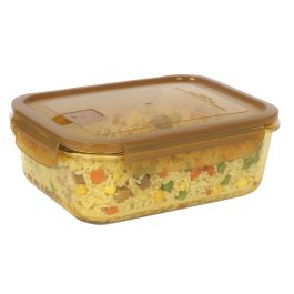 Ambare Fiambrera Rectangular Hermética 1.5 L (1500 cc) - 23 x 17.5 x 7.6 cm (6 Unidades)