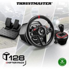 Thrustmaster T128 Shifter Pack (T128 + TH8S) - Volante con Force Feedback Híbrido, Compatible con PC/Xbox, Incluye TH8S, Núm. Artículo: 4460267