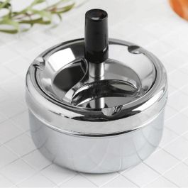 Confortime Cenicero Acero Push 9 cm (24 Unidades)