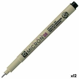 Rotuladores Talens Sakura Pigma Micron 08 Negro (12 Unidades) Precio: 27.50000033. SKU: S8422985