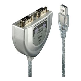 LINDY 42889 Konverter USB a RS232 Serial DB-9, 2 Puertos, Cable 0.6m, USB A Macho a DB-9 Macho, Plata Precio: 61.9157. SKU: B1C3RZFD65