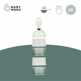 Babymoov BAB3661276188129 Babydose Cajas medidoras de leche en polvo con pico vertedor ergonómico, Verde, Hecho en Francia