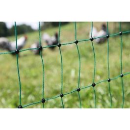 KERBL Red para pollos 50 m - 106 cm - doble punta - verde - no eléctrica KERBL Red para pollos 50 m - 106 cm - doble punta - verde - no eléctrica
