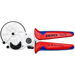 Knipex Tijeras para tubos, para Plástico y Aluminio, Negro/Azul/Rojo, corte hasta 2,6 cm, 210 mm Precio: 121.88999977. SKU: B1E7DKG3H7