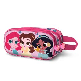 Estuche Portatodo 3D Doble Flowers Disney Princesas Rosa Precio: 12.79000008. SKU: B19859FAMM