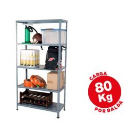 Estanteria Metalica Ar Storage 180x90X40 cm 5 Estantes 80 kg Por Estante Color Gris Precio: 110.69000019. SKU: B1CC79LZZ9