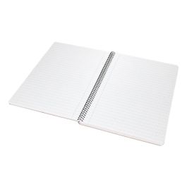 Liderpapel Cuaderno espiral folio pautaguia tapa dura 80 hojas 75 gr cuadro pautado 2,5mm con margen colores surtidos