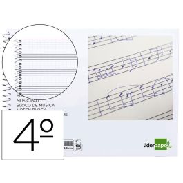 Bloc Musica Liderpapel Combi Pentagrama Cuadriculado 2,5 mm Cuarto 20 Hojas 100 gr-M2 Precio: 1.5600003328. SKU: B13W6GMKB9