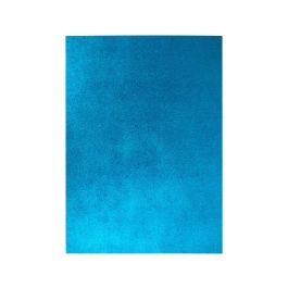 Goma Eva Con Purpurina Liderpapel 50x70 cm 60 gr-M2 Espesor 2 mm Azul Claro 10 unidades