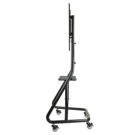 TooQ FS20200M-B - Soporte de Suelo TV/Monitor con Ruedas para Pantallas 60"-105", 100kg, Ajustable en Altura, Negro