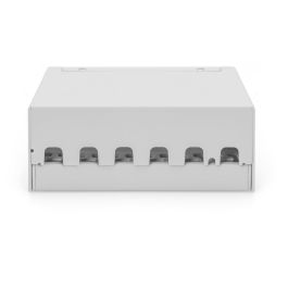 Digitus Patchpanel Modular Apantallado de Sobremesa, 6 Puertos, Montaje en Pared, Acero Gris, 112x44mm