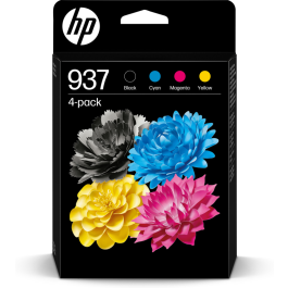 HP Tinta BK-C-M-Y Officejet Pro 9110B, 9120 AIO, 9120B AIO, 9130 All-In-One, 9130B AIO, 9110B, 9700, 9700E Series - Nº 937 Pack 4 Precio: 110.49999994. SKU: B18B4WE2AD