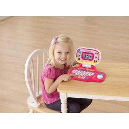 V-Tech Ordenador Infantil Rosa 80-155457 con Ratón Direccional, Teclado ABC y 20 Actividades de Aprendizaje para Niños a Partir de 3 Años en Español