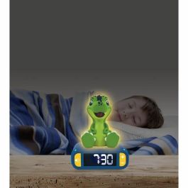 Lexibook LEXRL800DINO Despertador Digital con Luz Nocturna 3D de Dinosaurio y Efectos de Sonido - Ideal para Niños